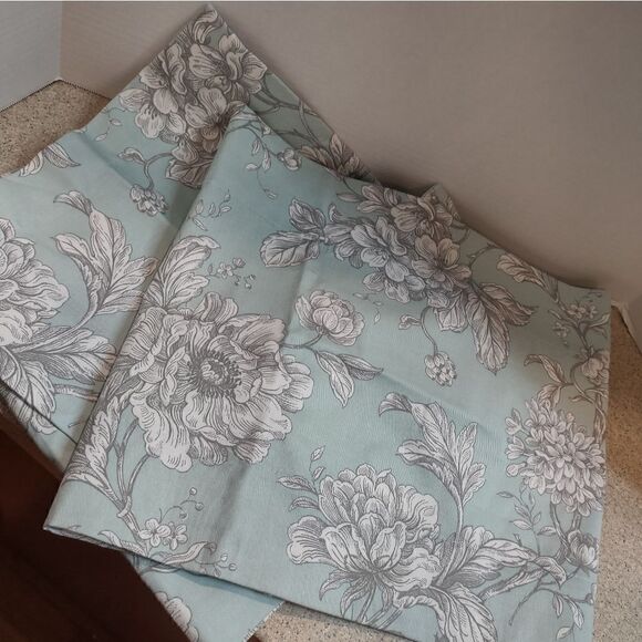 New Designer Fabric Valance Pair 48"x 14" each Panel - Picture 6 of 6